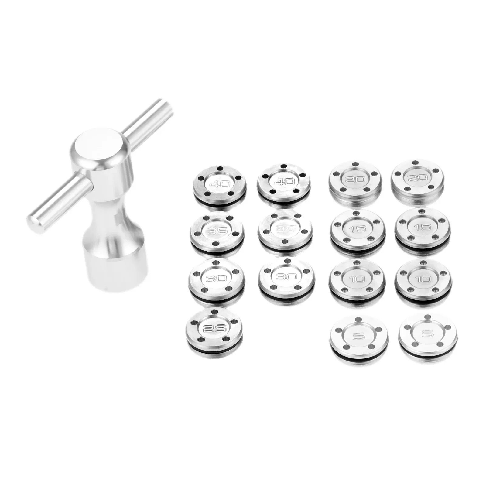 Golf Equipment Weight - 2Pcs Silver Metal Golf Club Heads
