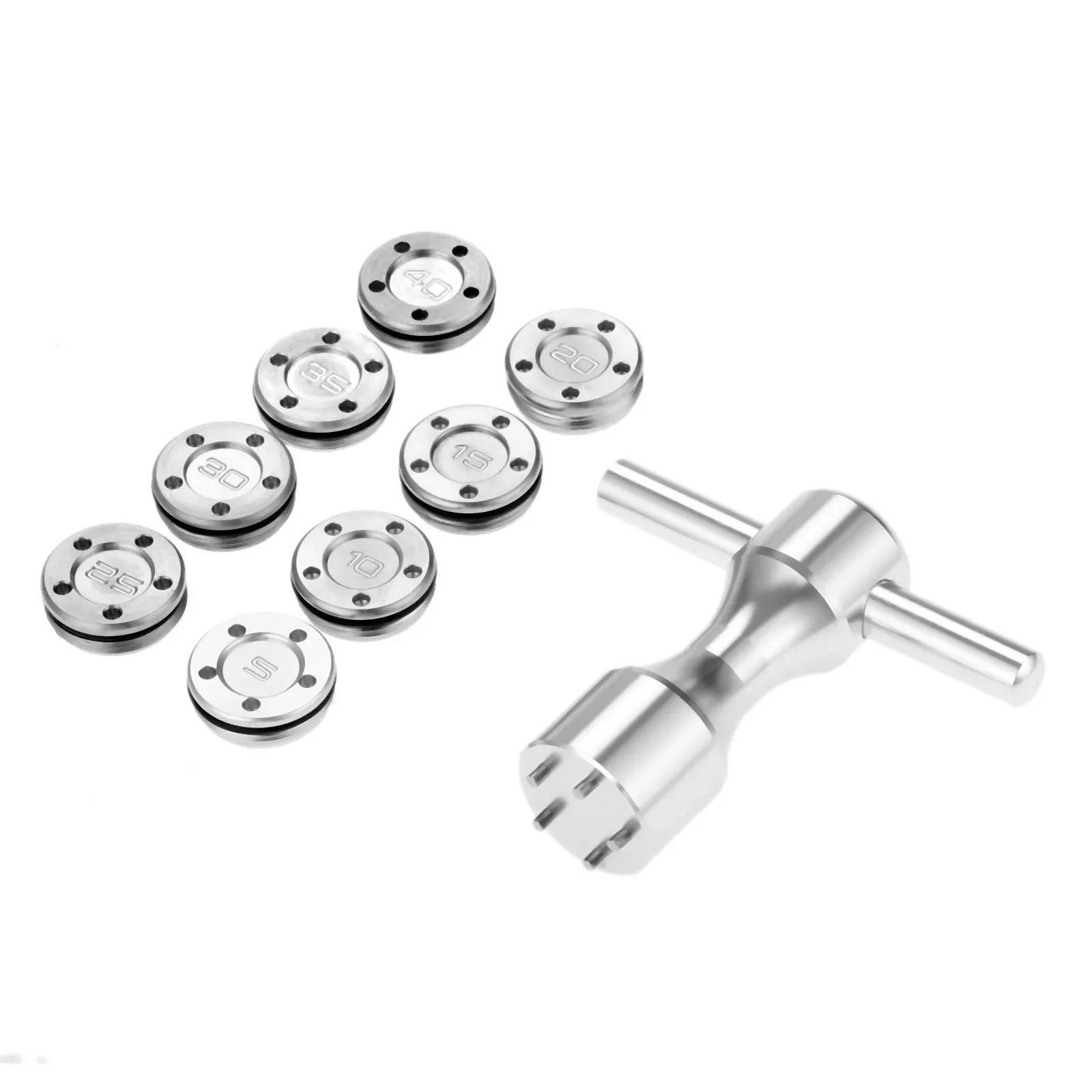 2Pcs Silver Metal Golf Club He - Golf Equipment Weight reseña y precio