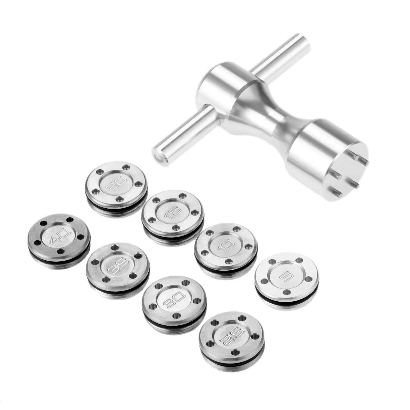 2Pcs Silver Metal Golf Club He - Golf Equipment Weight reseña y precio