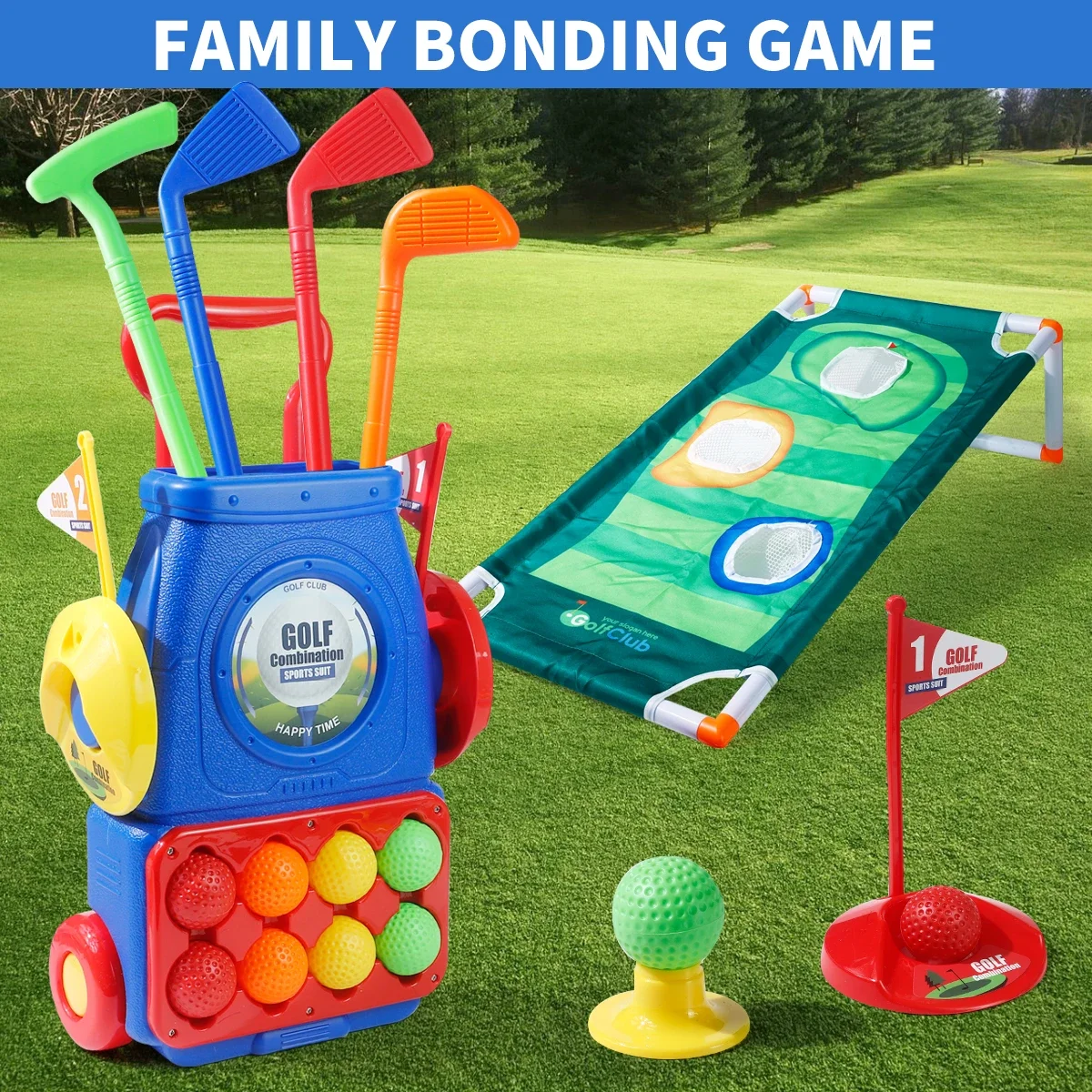 Upgraded Kids Golf Cart Toy wi - Golf Equipment For Kids reseña y precio