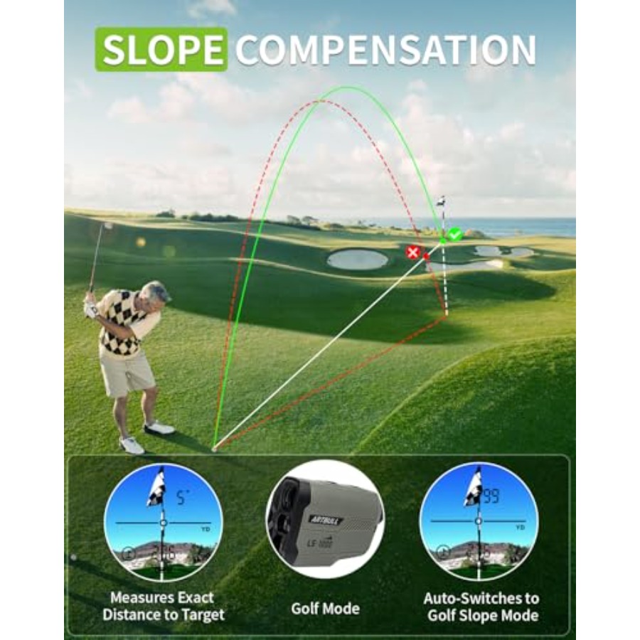 1000 Yard Laser Rangefinder 6X - Rangefinder Laser Golf reseña y precio