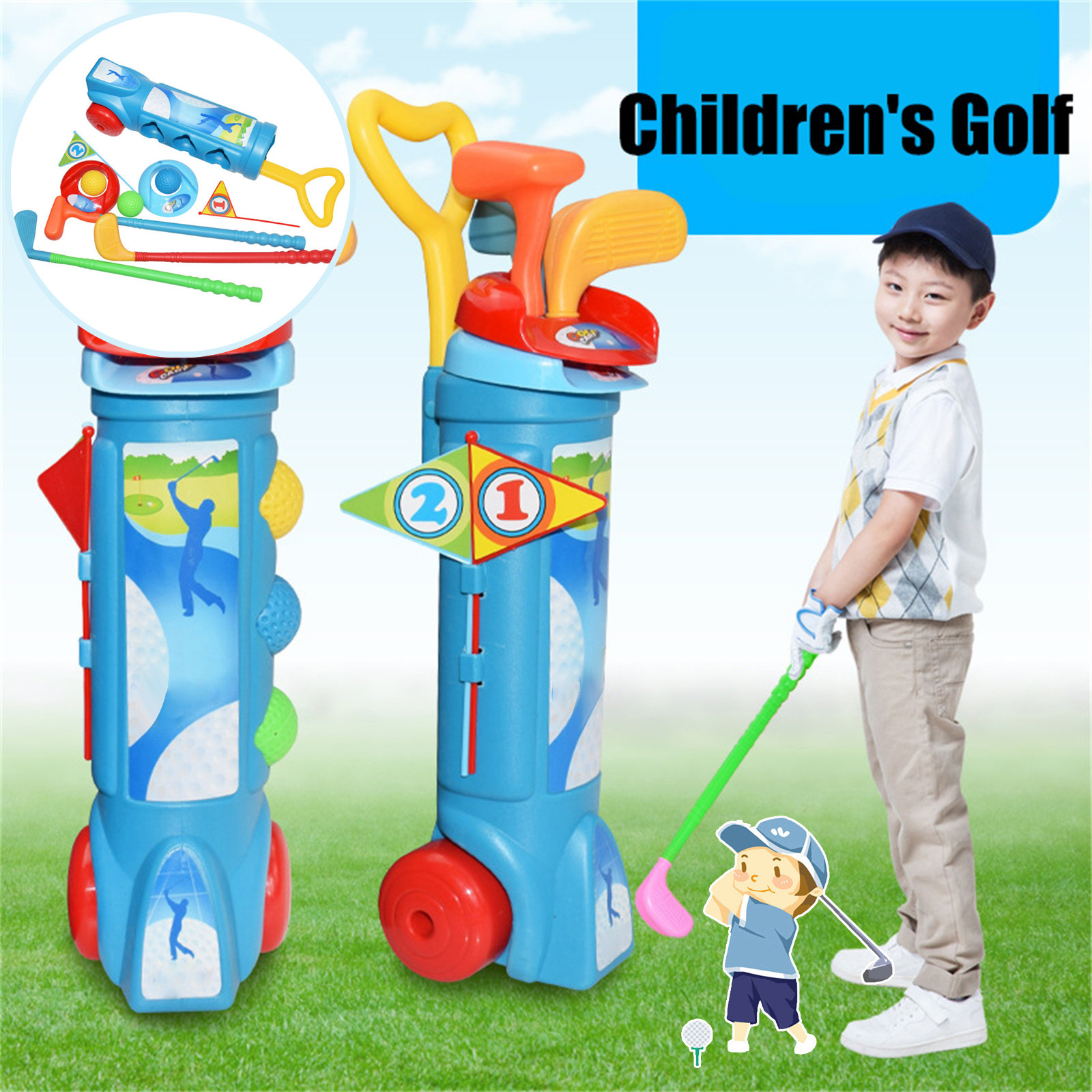 New Toddler Golf Set, Kids Gol - Golf Equipment For Kids reseña y precio