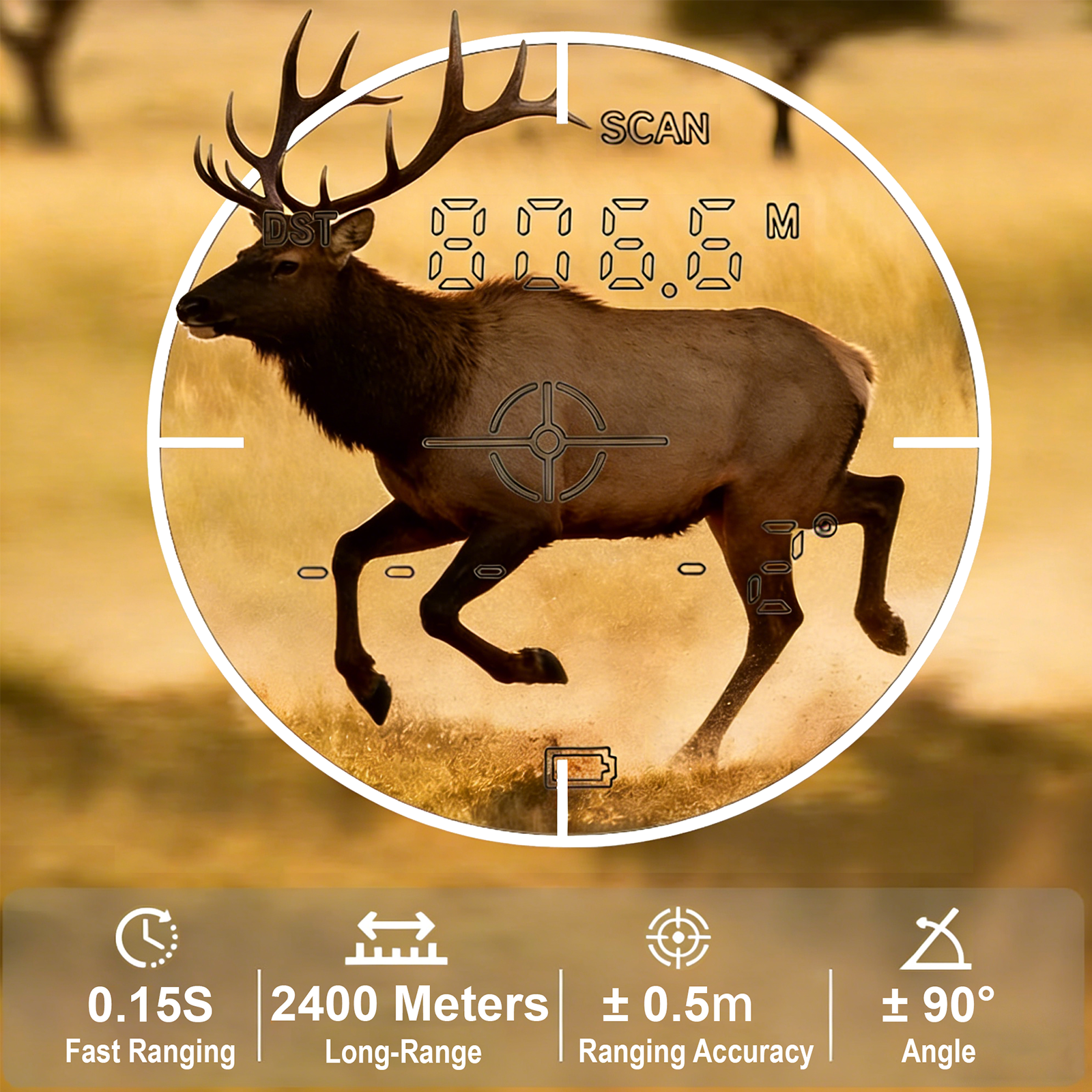 BOSHIWEI 10x42 Laser Rangefind - Rangefinder Laser Golf reseña y precio