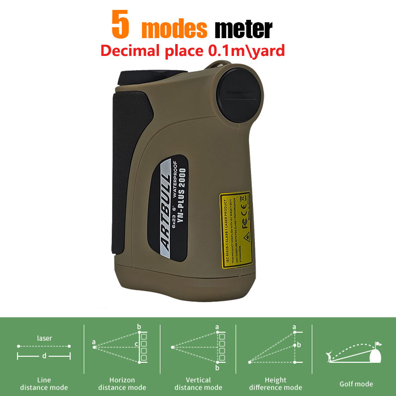 2000m Long Distance Laser Rang - Rangefinder Laser Golf reseña y precio