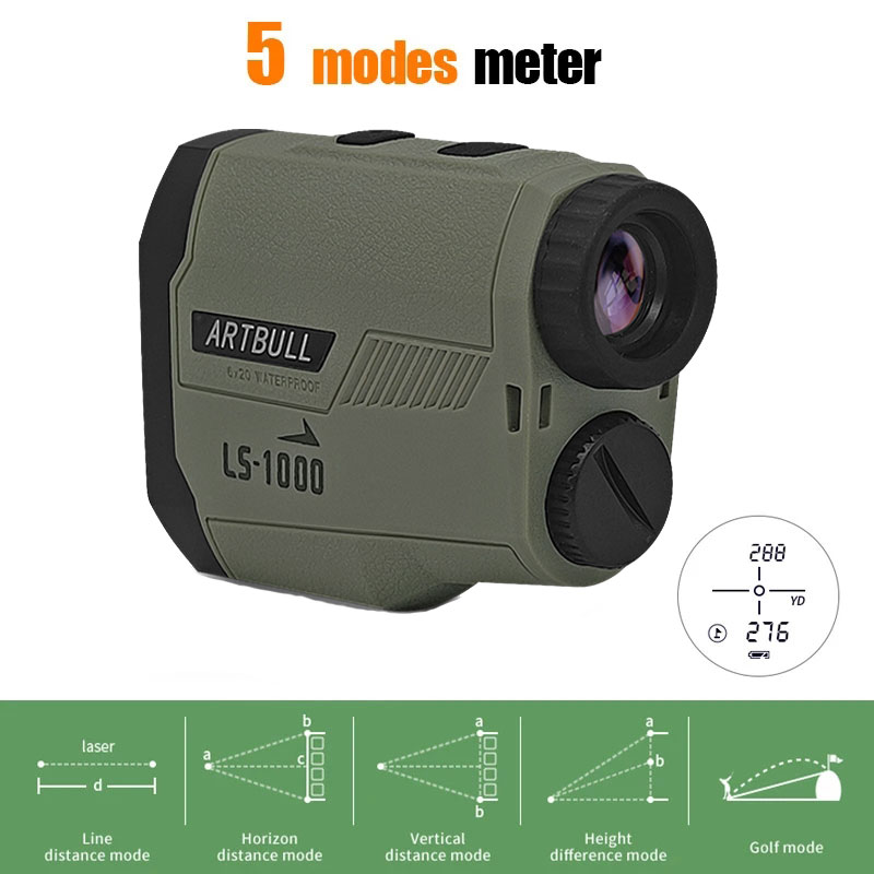 ARTBULL Laser Rangefinder Hunt - Rangefinder Laser Golf reseña y precio