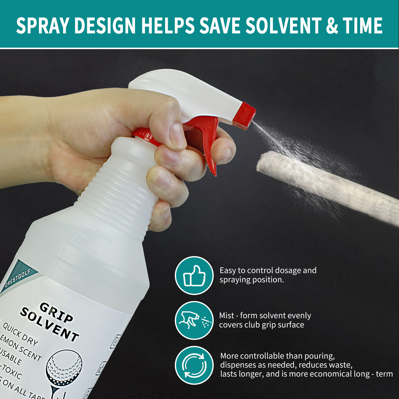Golf Grip Solvent 32 OZ for Re - Grip Regrip Tape reseña y precio