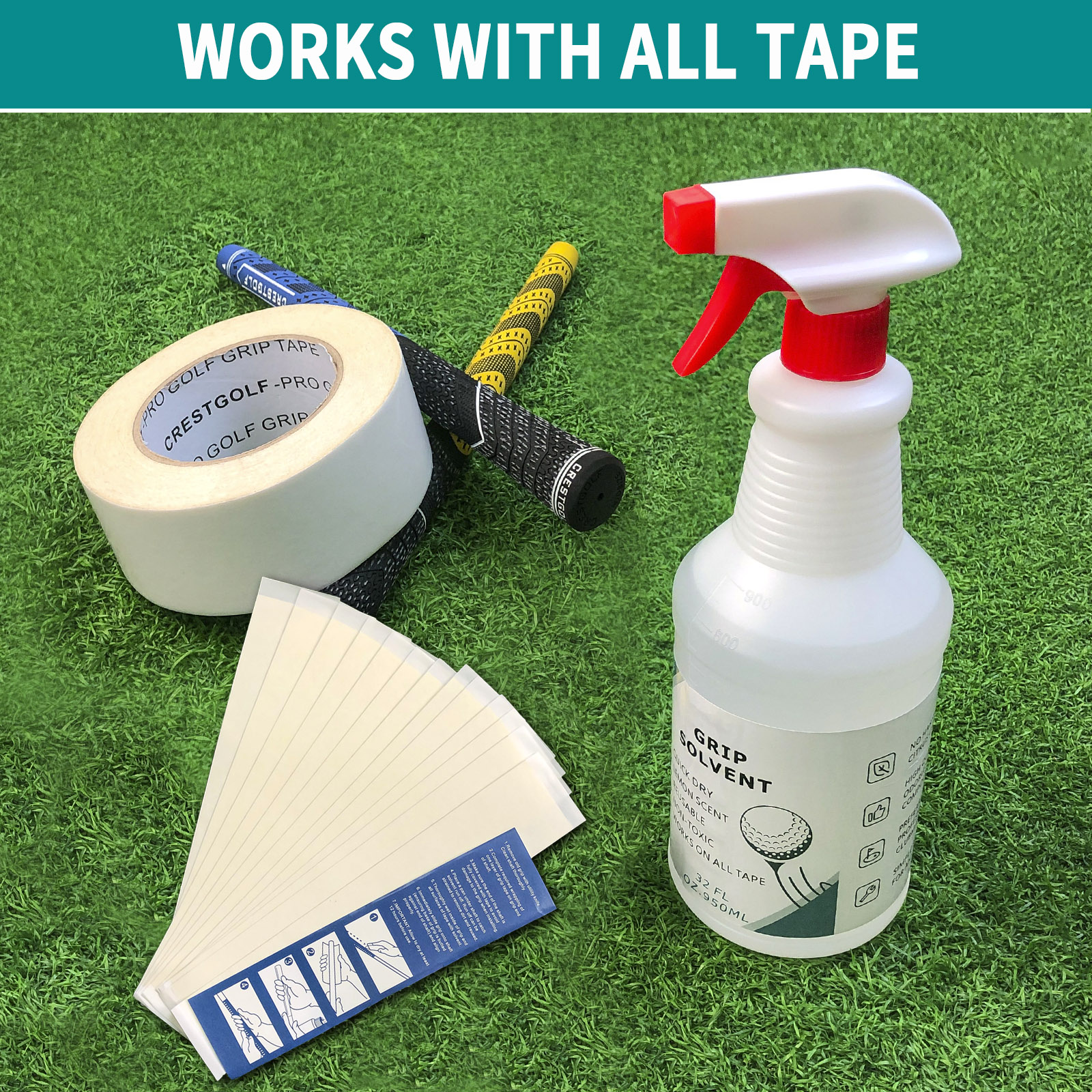 Golf Grip Solvent 32 OZ for Re - Grip Regrip Tape reseña y precio
